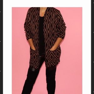 Black and gold Cardigan